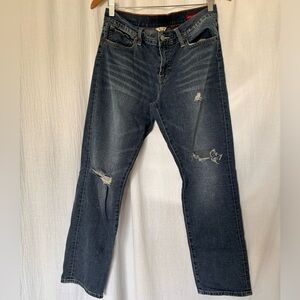 Y2K Original Lucky Brand Dungarees Mid Rise Sienna Tomboy Crop Jeans Size 8/29